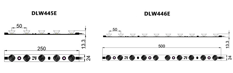 DLW445E / DLW446E Side-emitting LED Light Bar